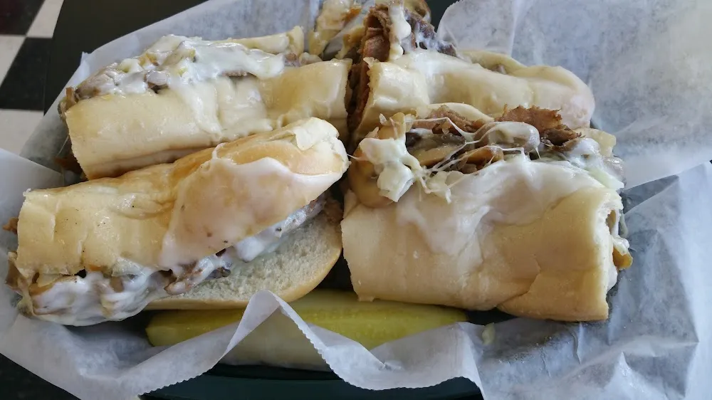 Hot Steak Sub with Aujou and Sauteed Mushrooms
